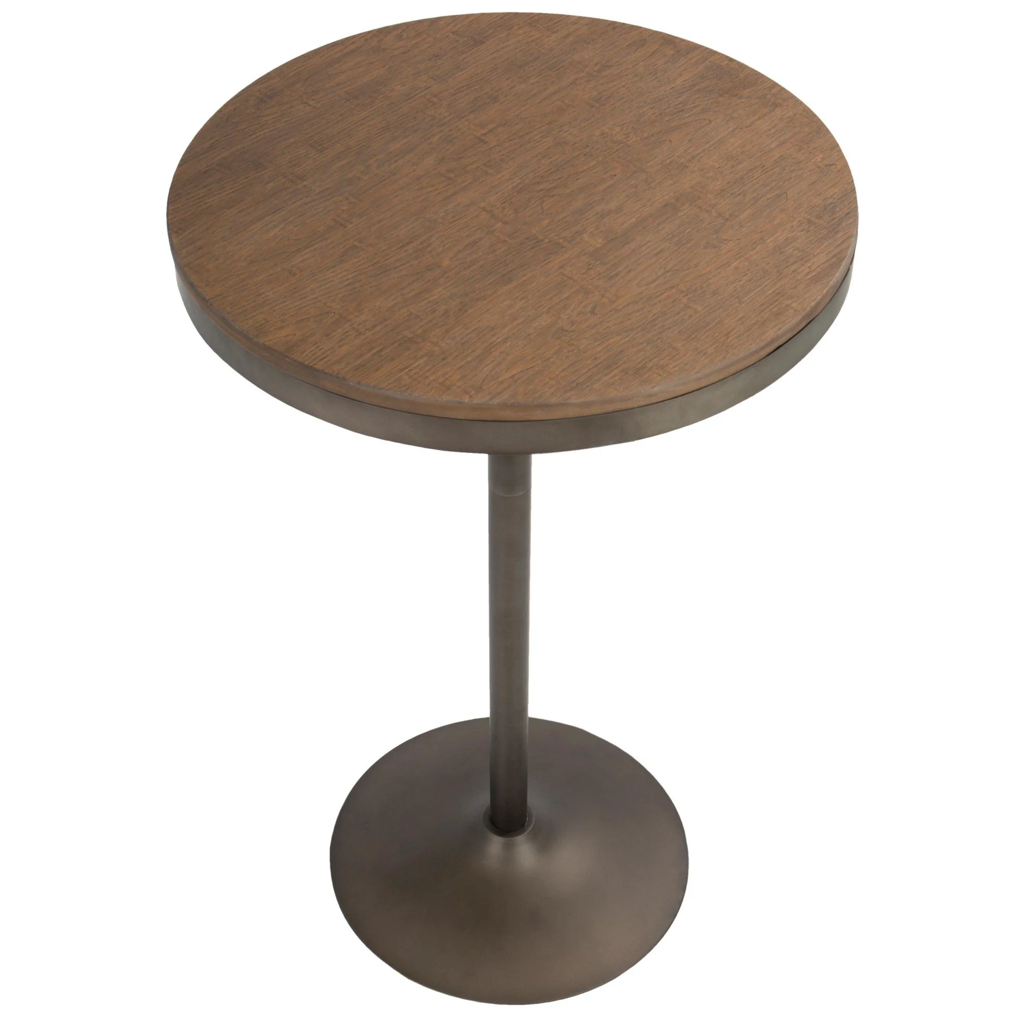 Adjustable Grey & Brown Bar Table