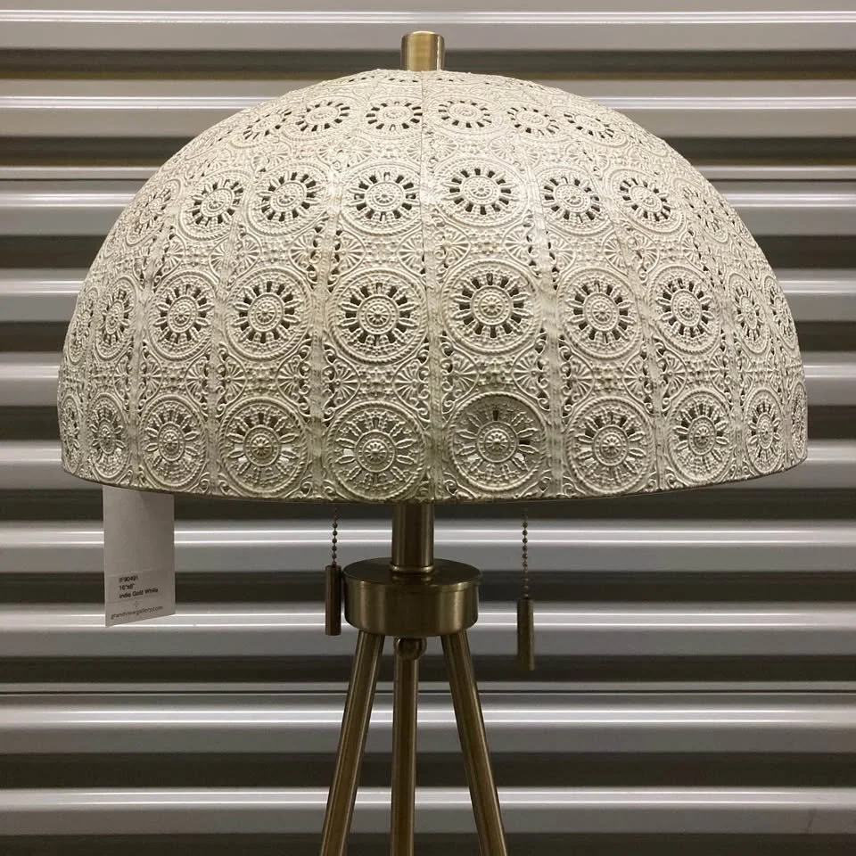 Stylish Tripod Lamp White Shade