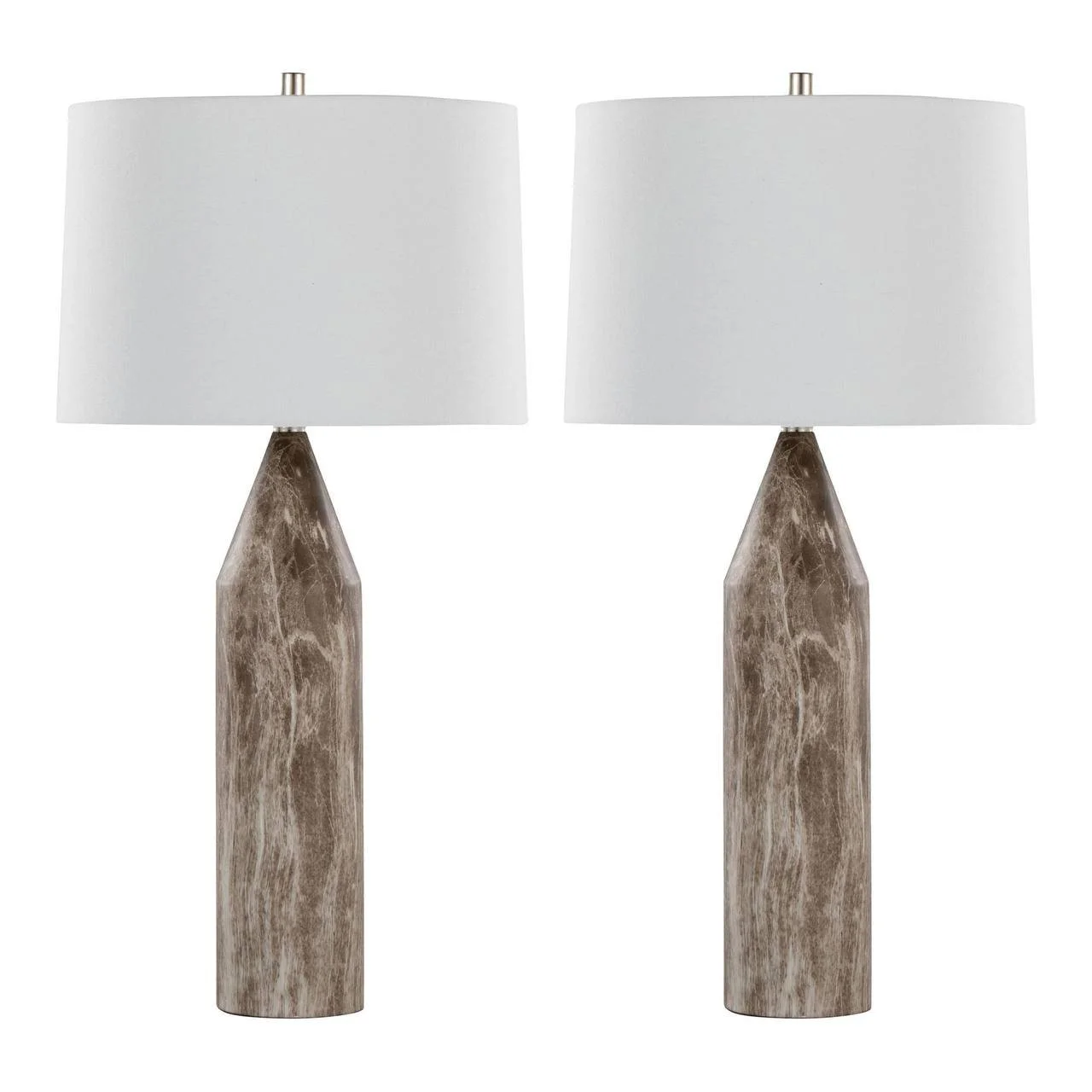 Point 30" Metal Table Lamp – Set of 2