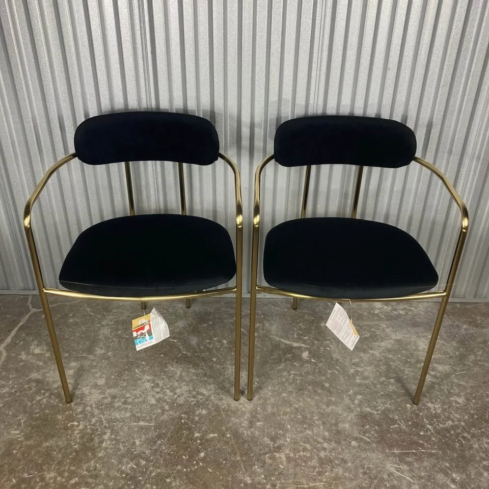 Contemporary Dining Chair Velvet Seat