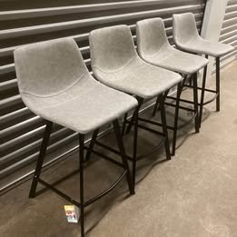 Grey PU Stools