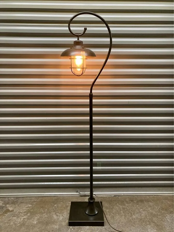 Antique Lantern Floor Lamp Bronze