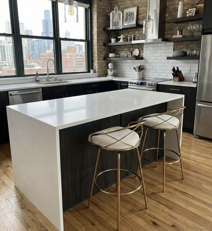 Glam Swivel Barstool Cream