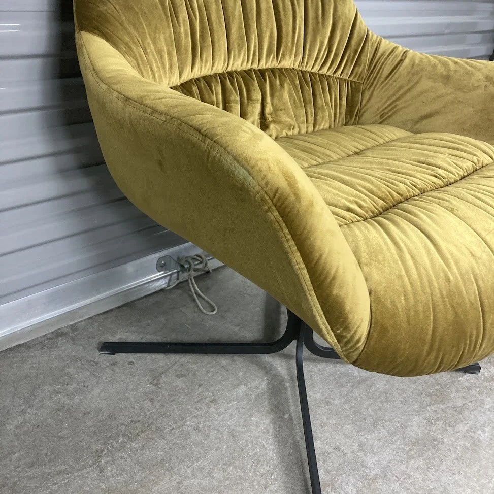 Chartreuse Velvet Chair
