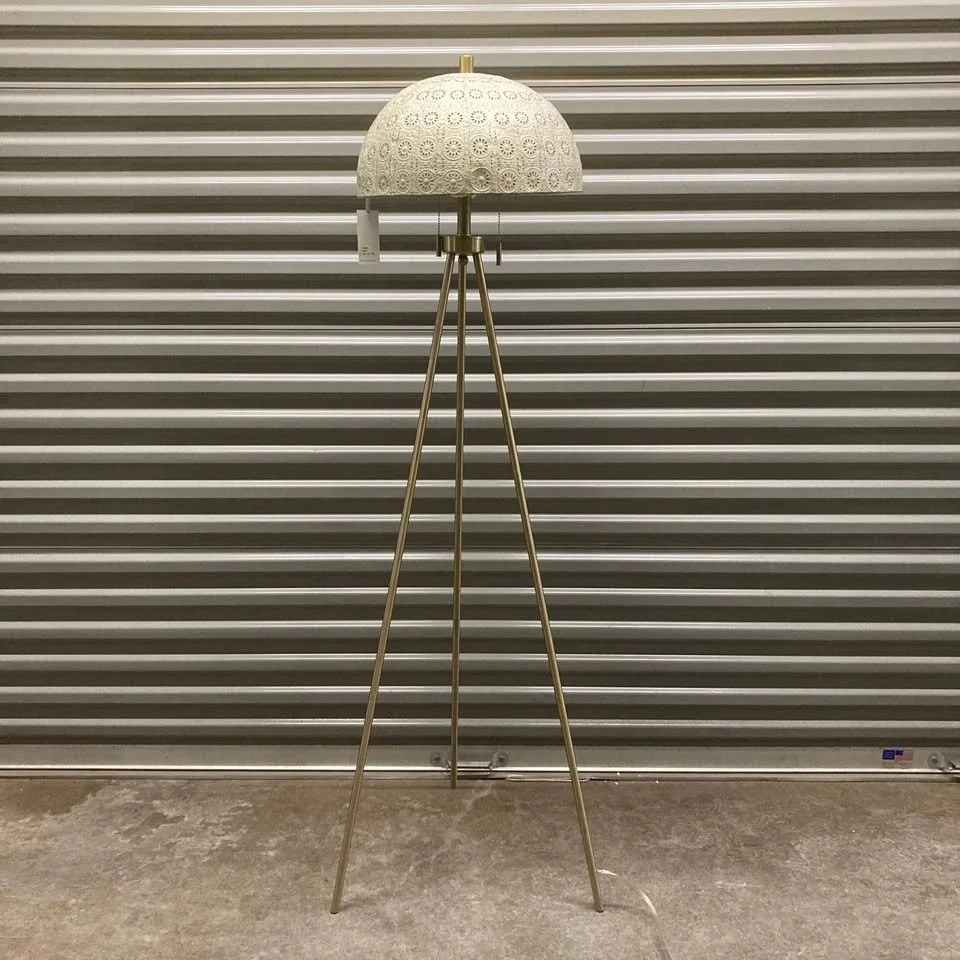 Contemporary India Floor Lamp Metal Frame