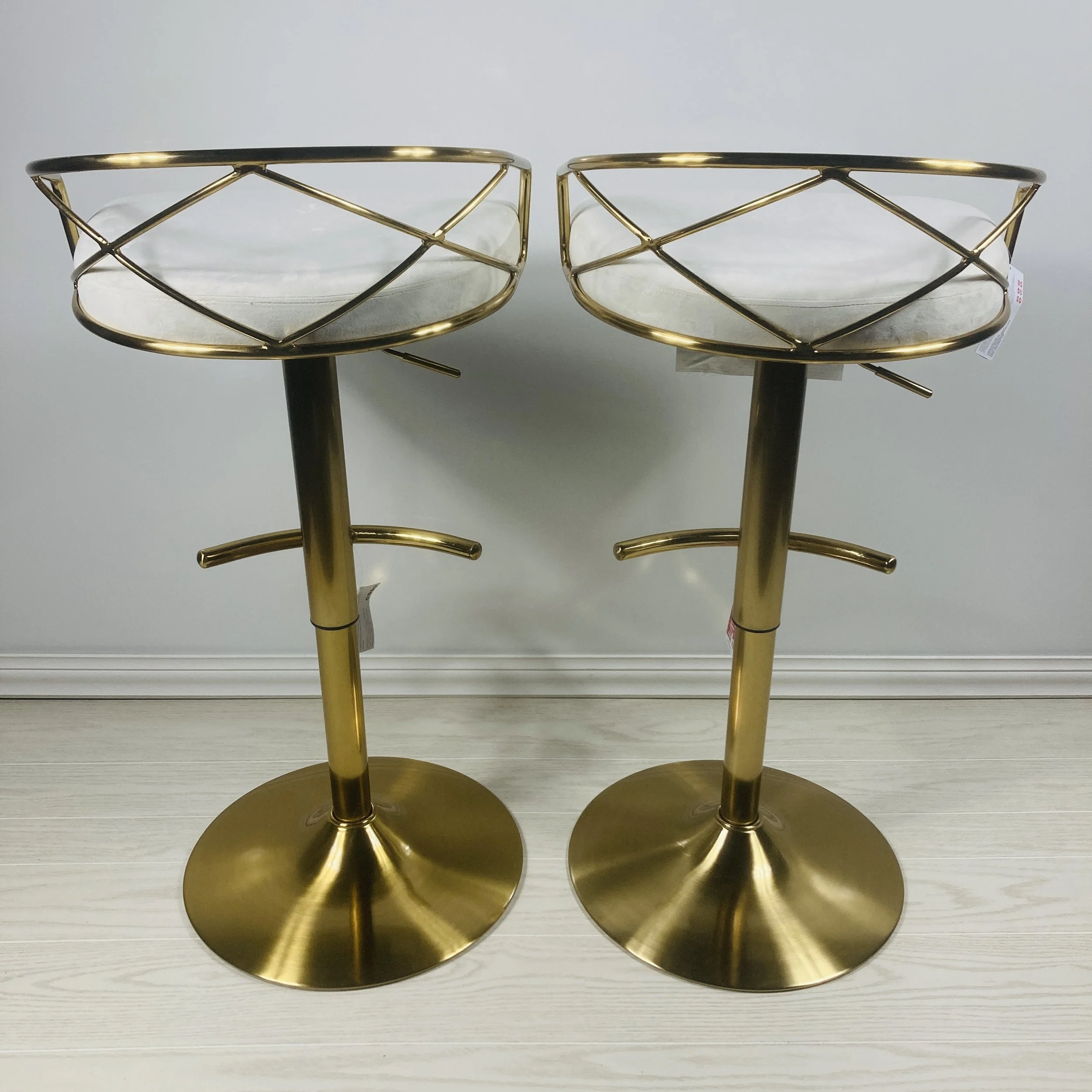 Gold Metal Stools
