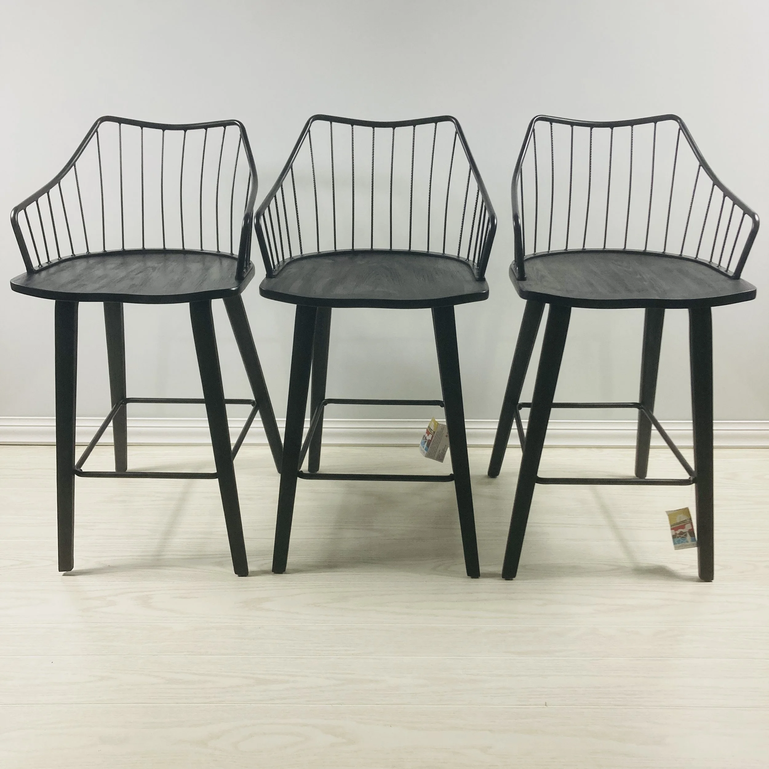 Black Wood Stools