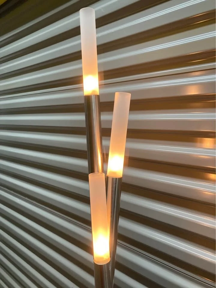 Sleek Silver Floor Lamp For Bedroom