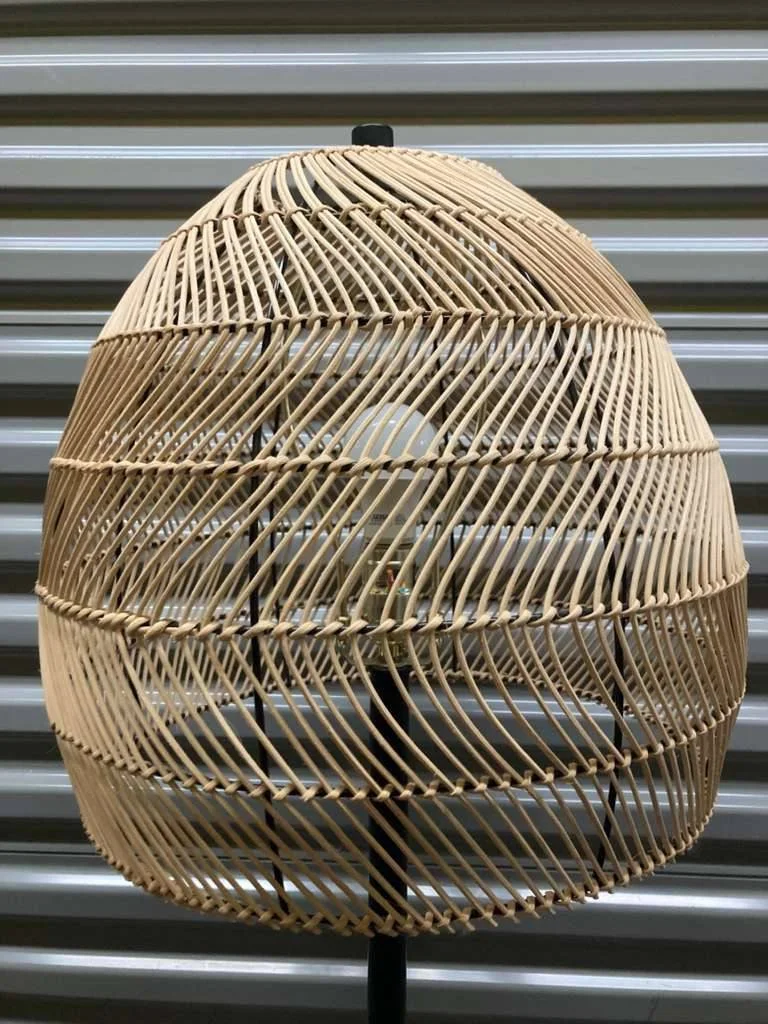 Woven Shade Floor Lamp Natural Finish
