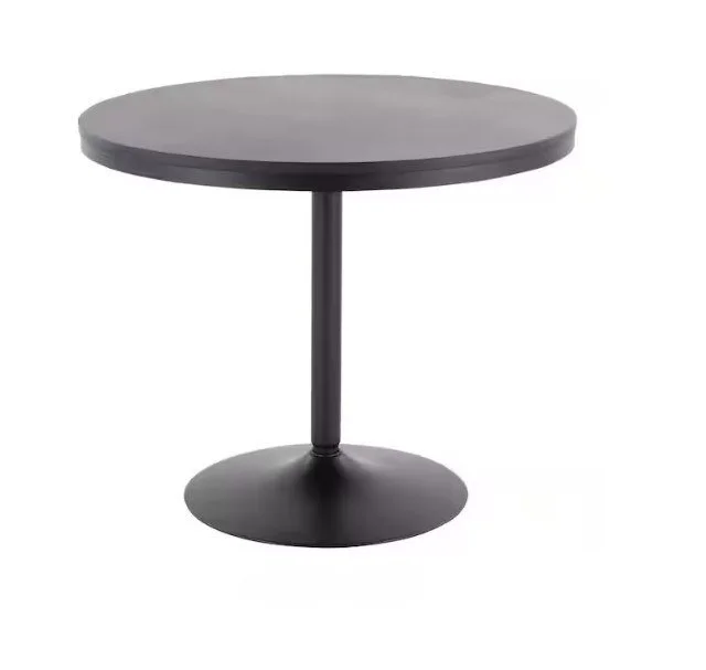 Black Round Dining Table – Seats 4