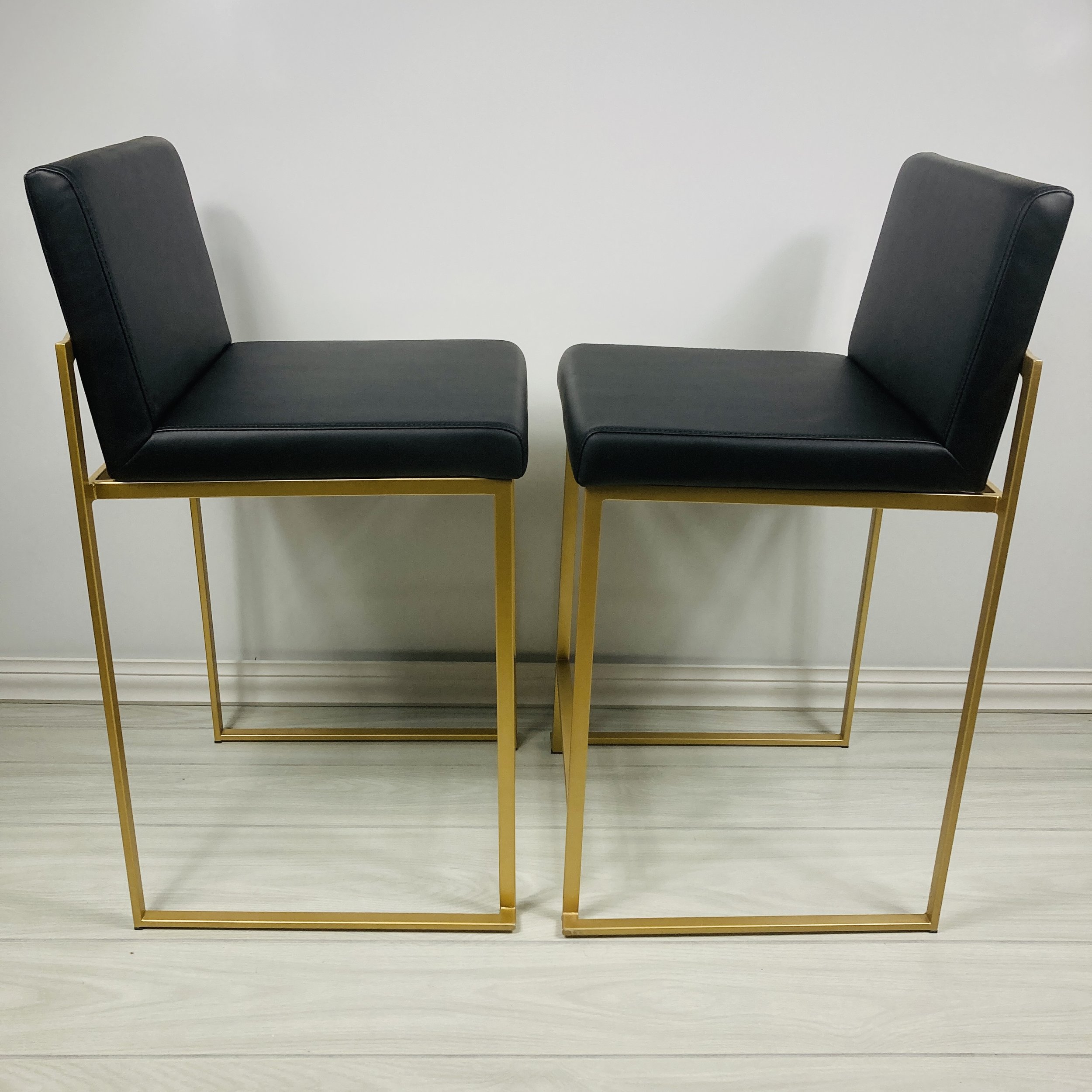 FUJI-HIGH-BACK-26-INCH-BLACK-FAUX-LEATHER-GOLD-METAL-BASE-SET-OF-2-SIDE-VIEW.JPG