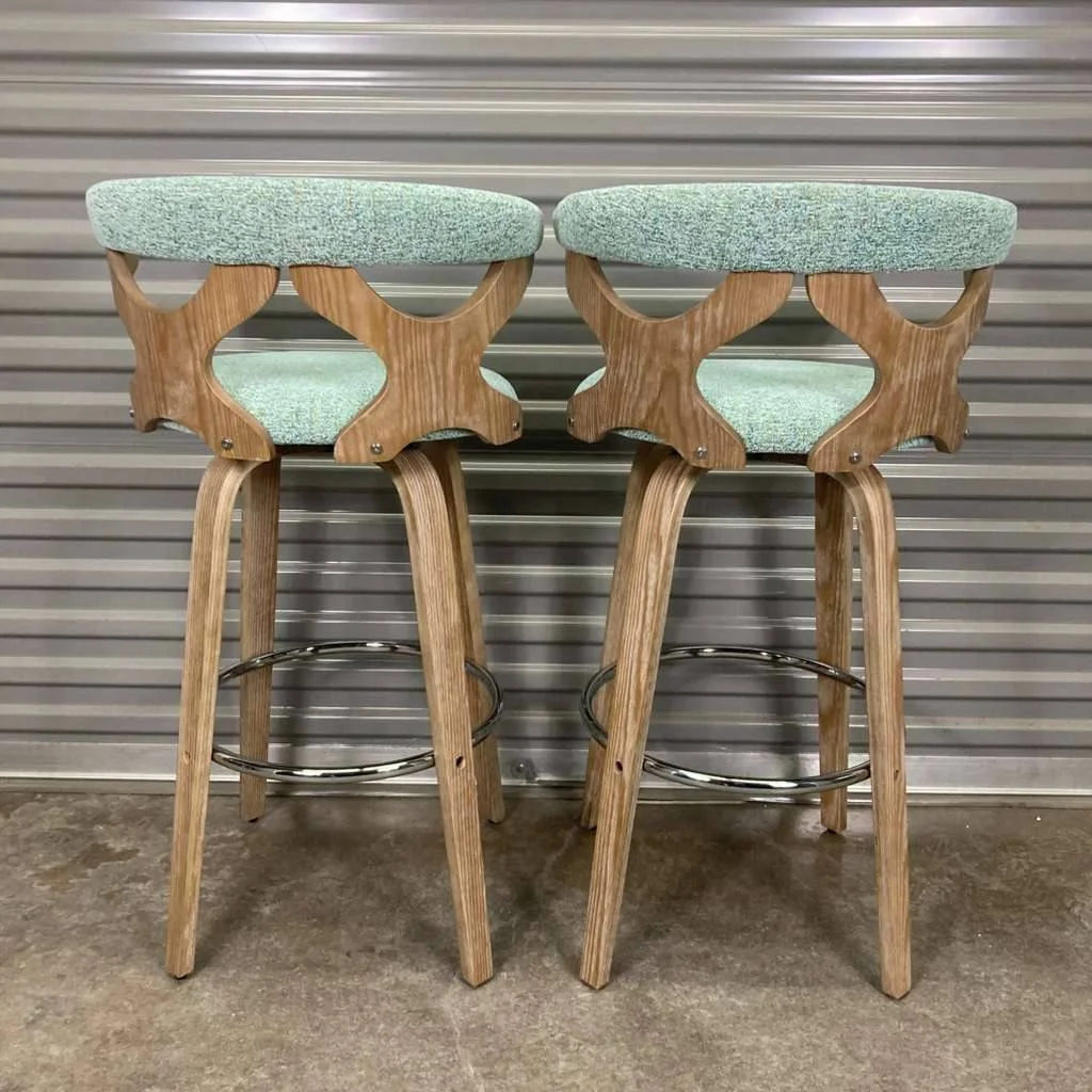 Gardenia Counter Stool Seafoam Upholstery