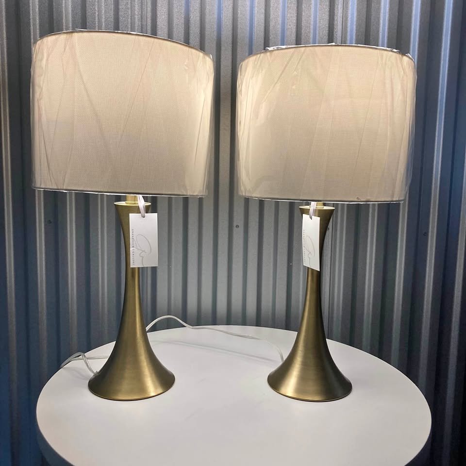 Brushed Brass Bedside Table Lamp