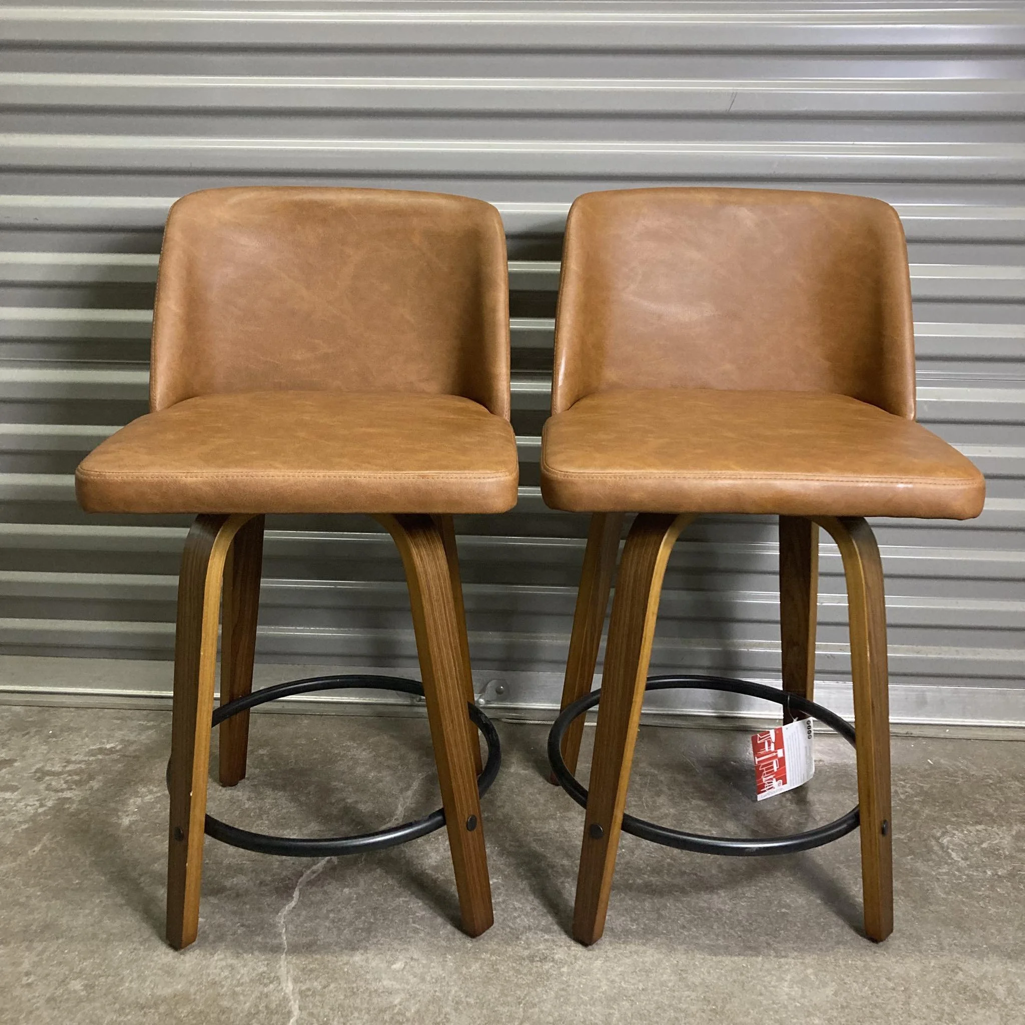 Camel Counter Stool Mid Century Modern