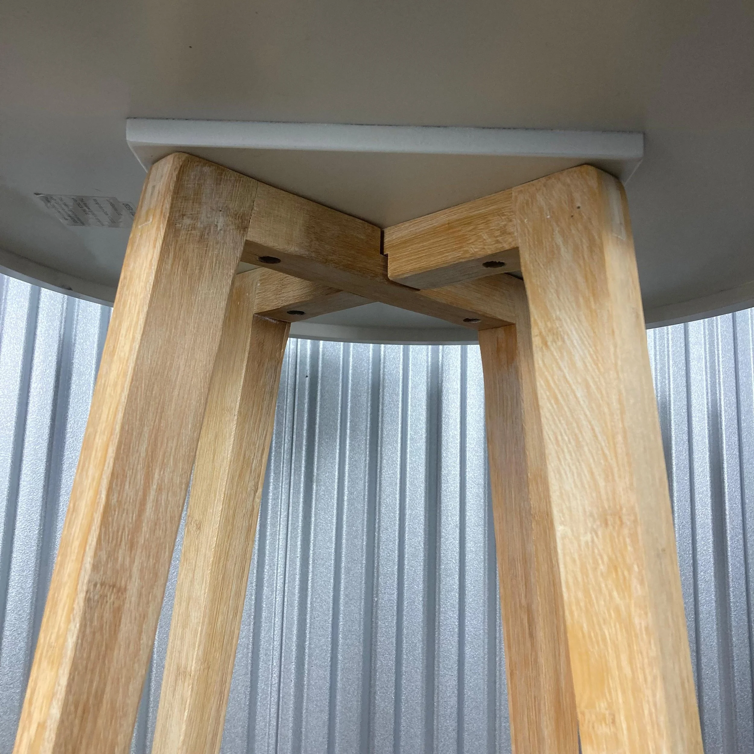 Sleek White Kitchen Table