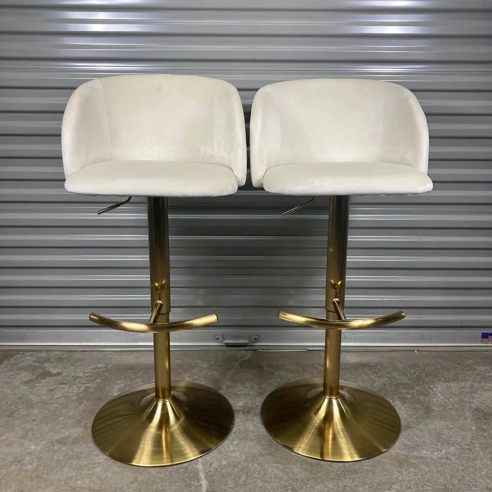 Fran Adjustable Barstool Cream