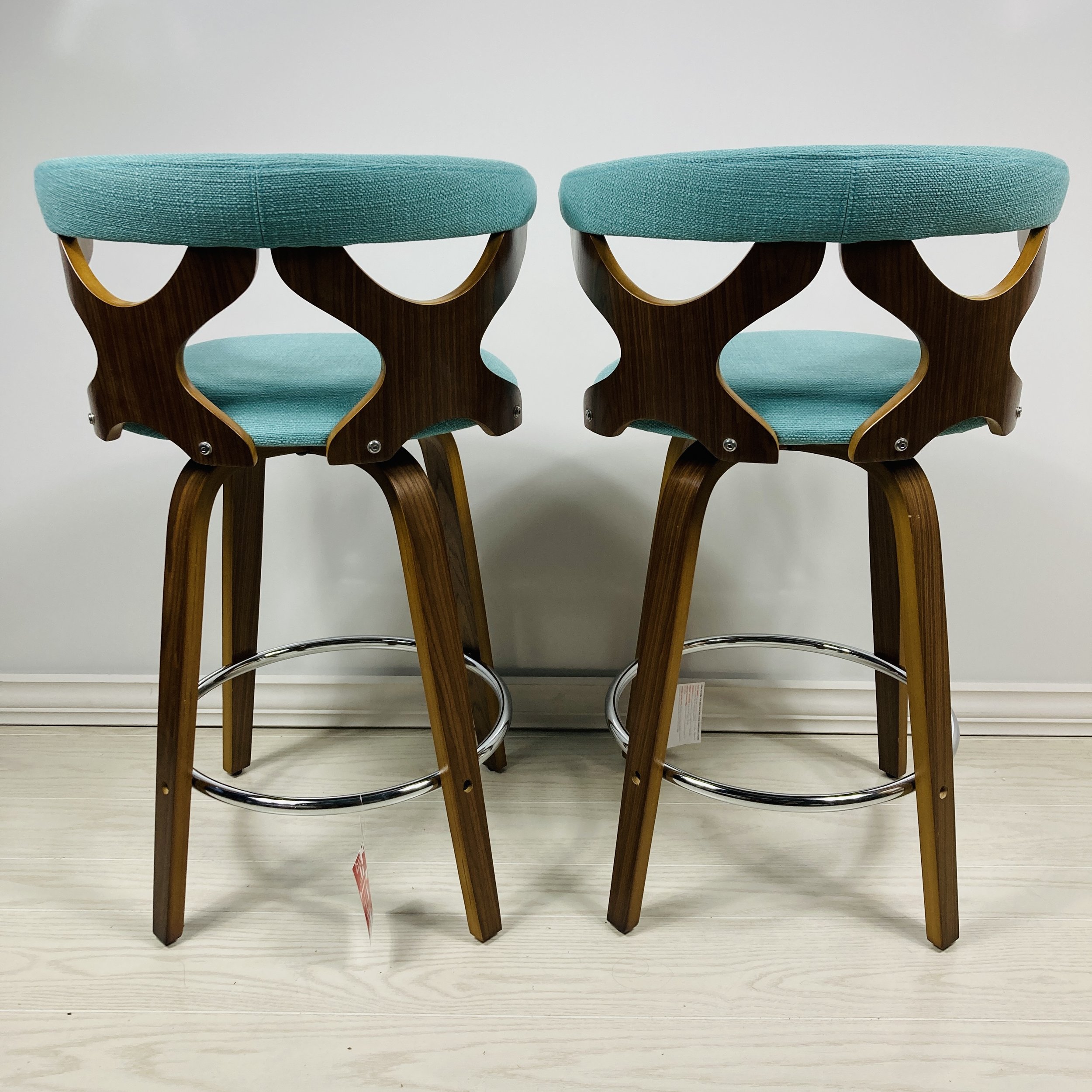gardenia-bar-counter-stool-teal-fabric-walnut-wood-chrome-footrest-back-view.JPG