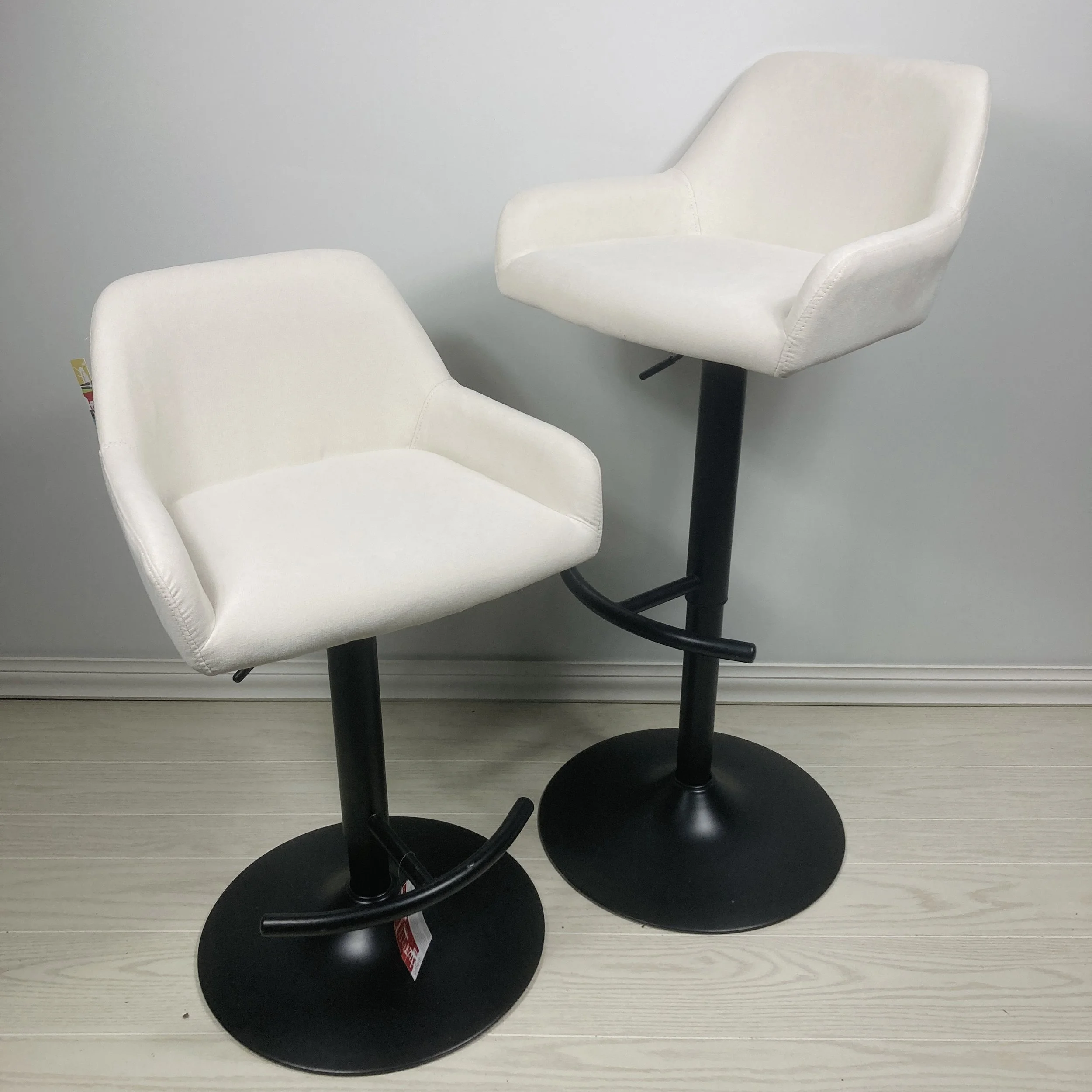 Cream Fabric Stools