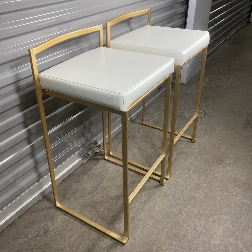 White PU Stool