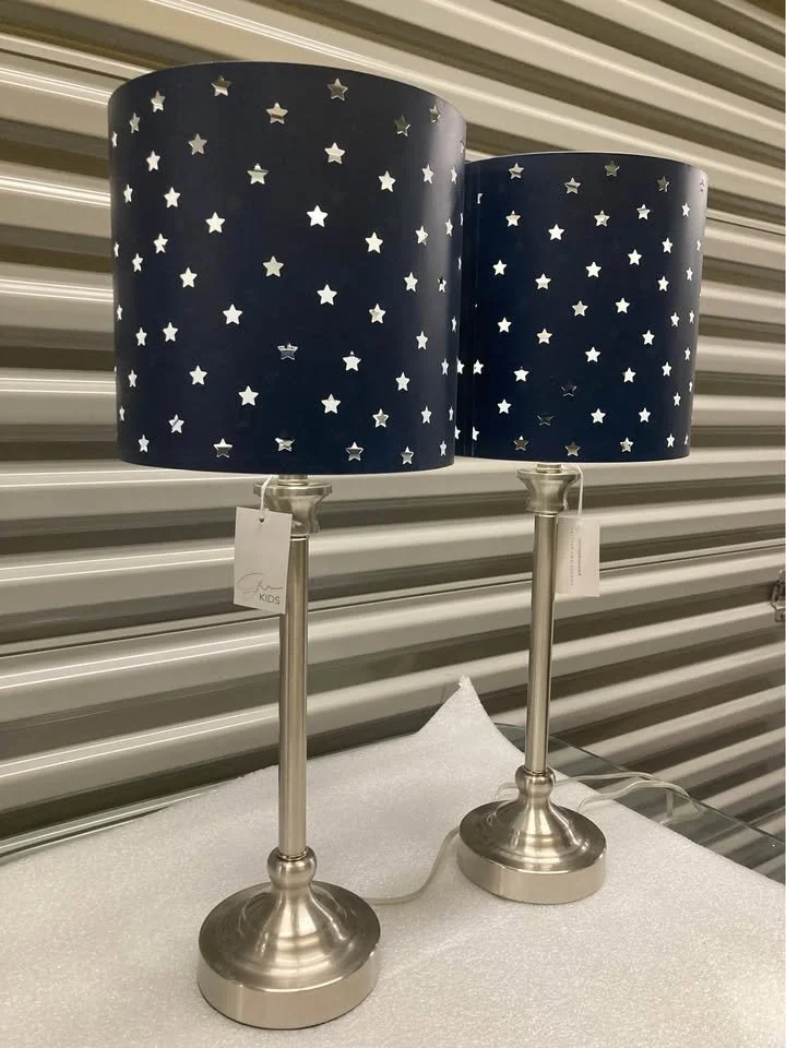 Modern Table Lamp Dark Blue Shade