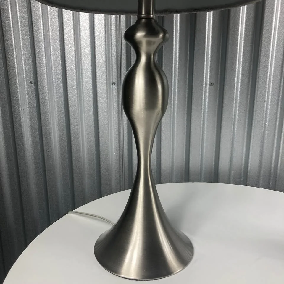 Brushed Nickel Bedside Table Lamp