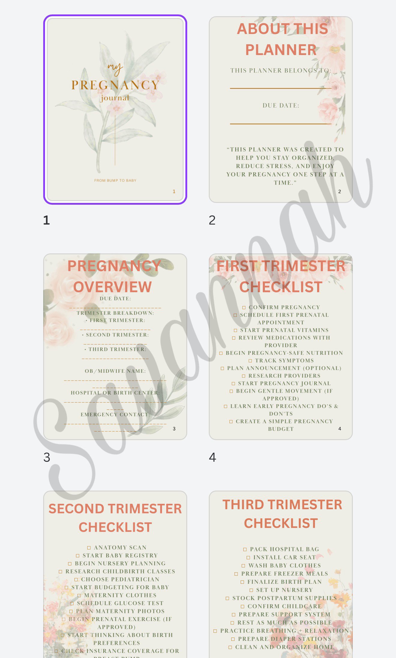 Personal Journal Design (Cover + Inside Pages)