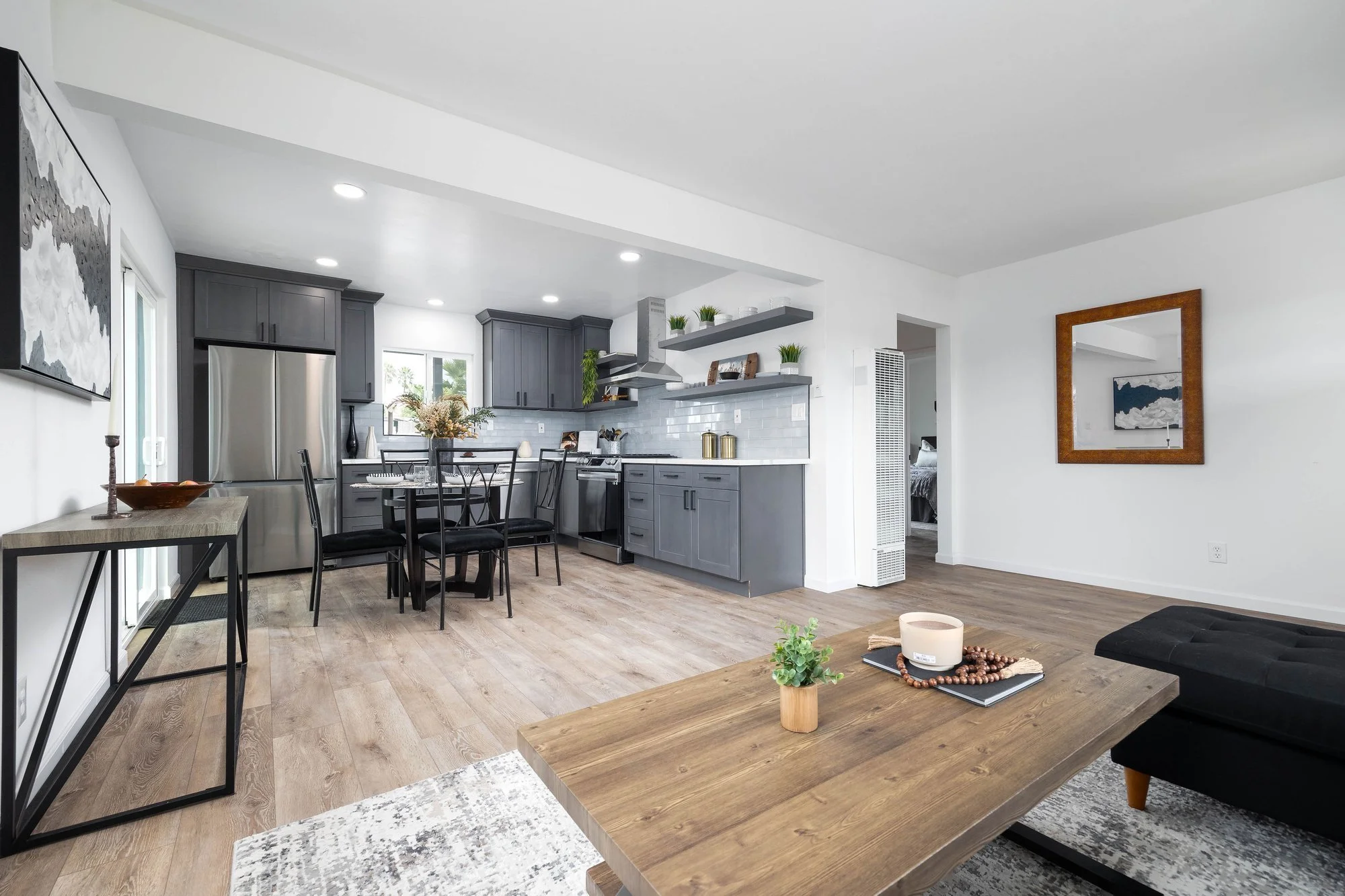 Oceanside remodel open floor plan