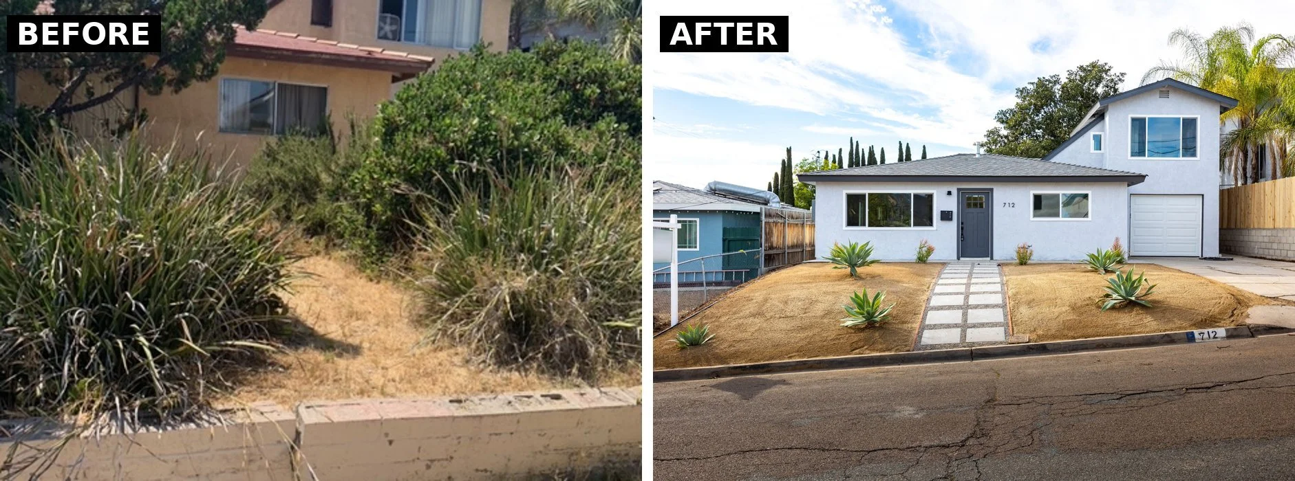 Before and after: Concepcion Street, Spring Valley