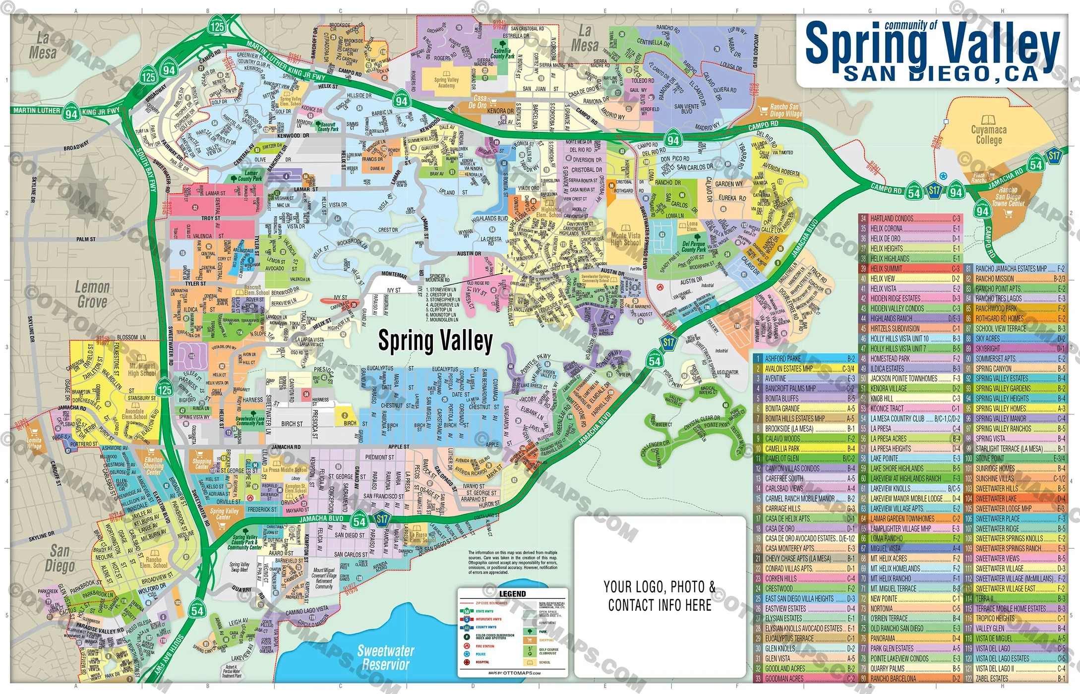 Spring Valley Map