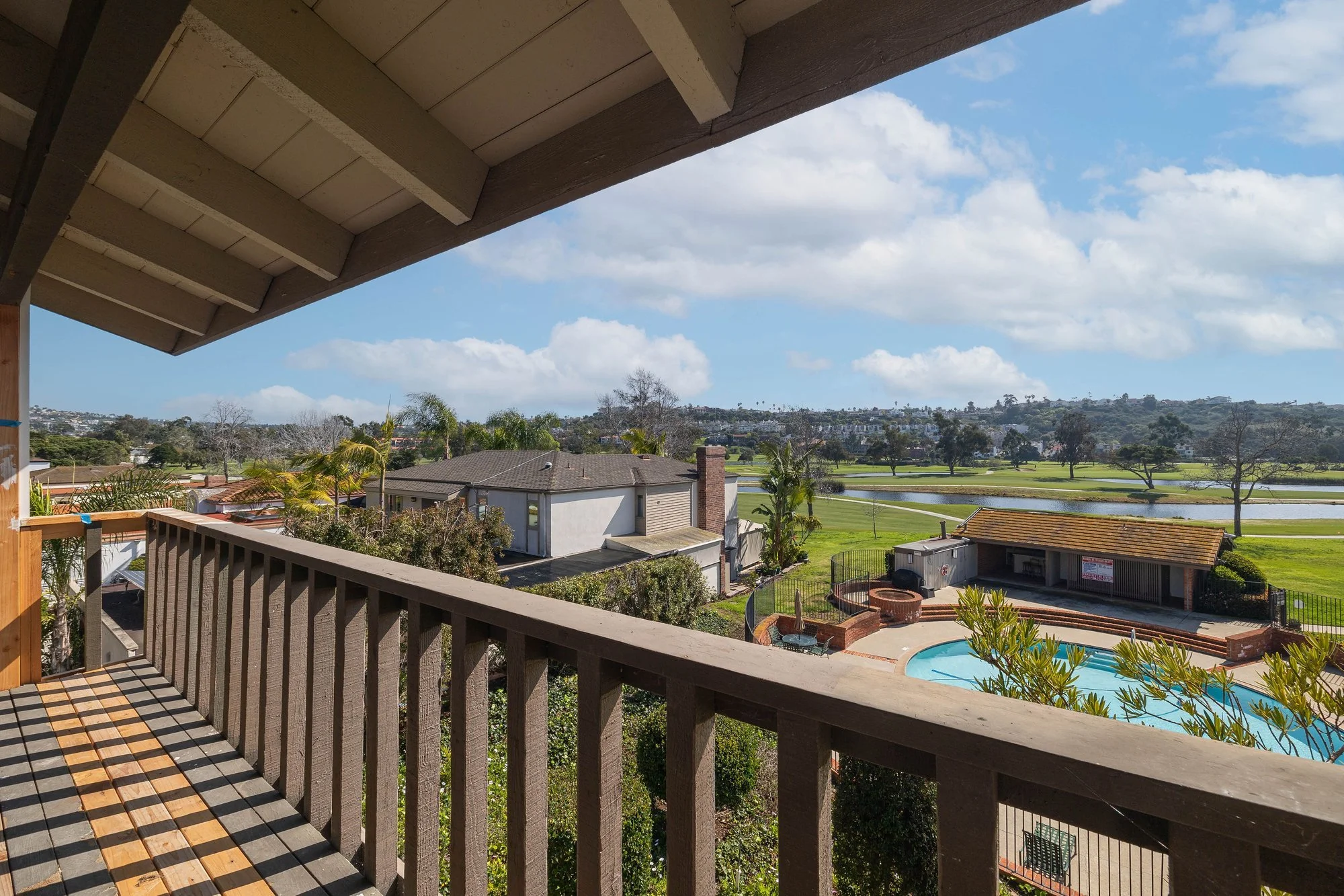 Carlsbad townhome balcony view