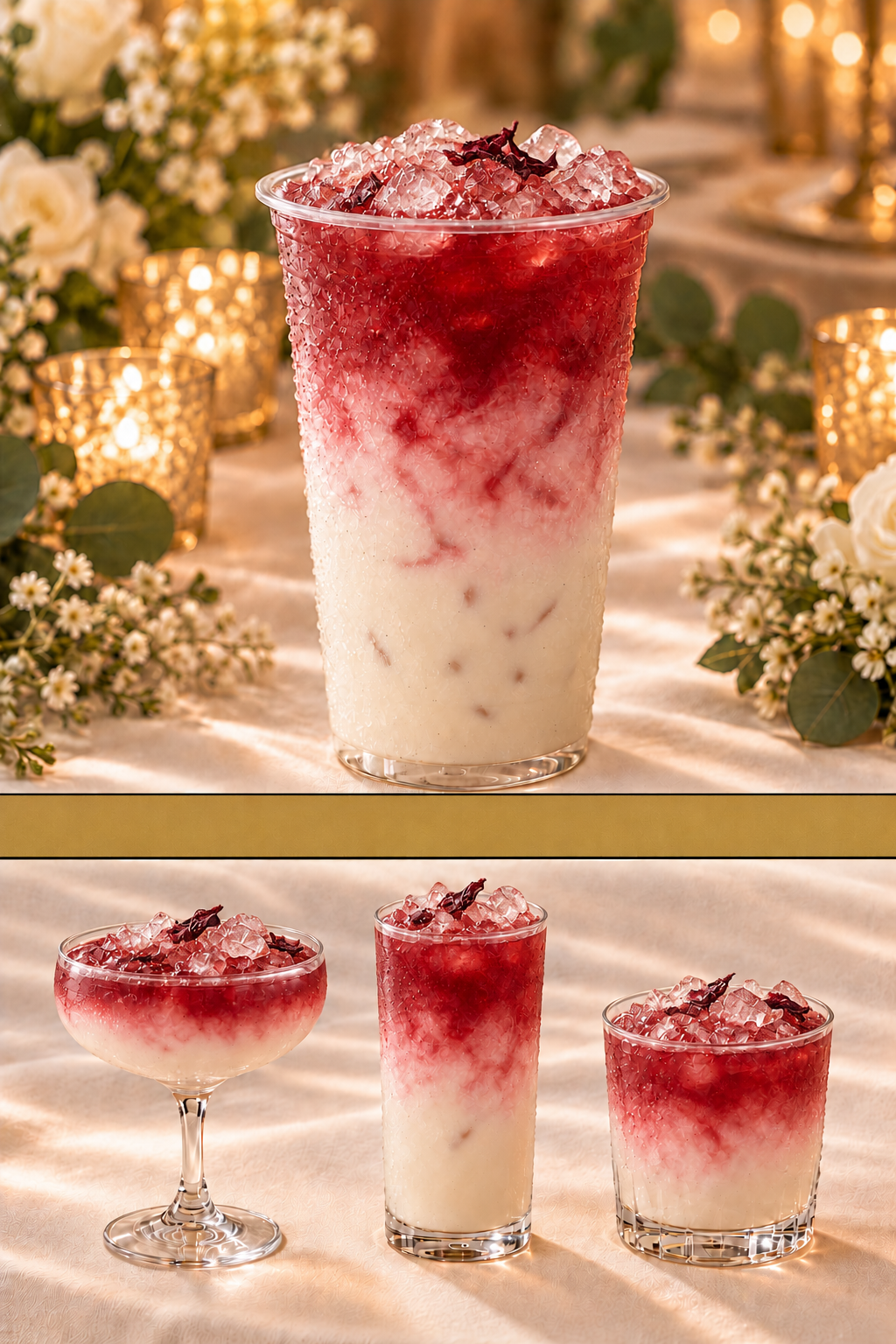 Vanilla Hibiscus Tea Latte