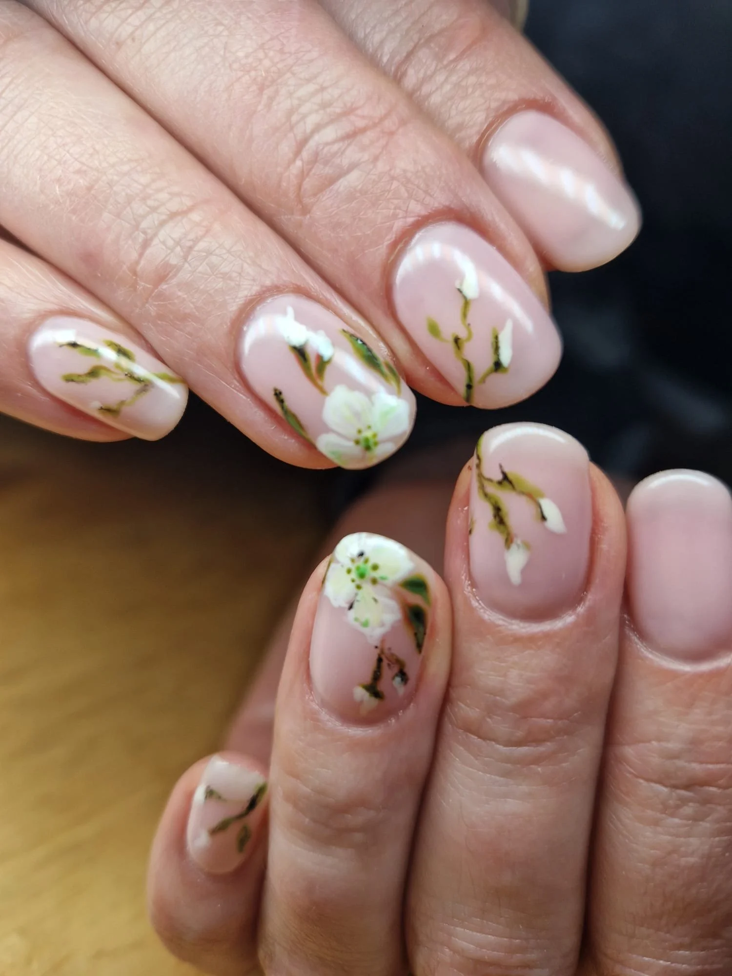 Gel Polish manicure with a hard base