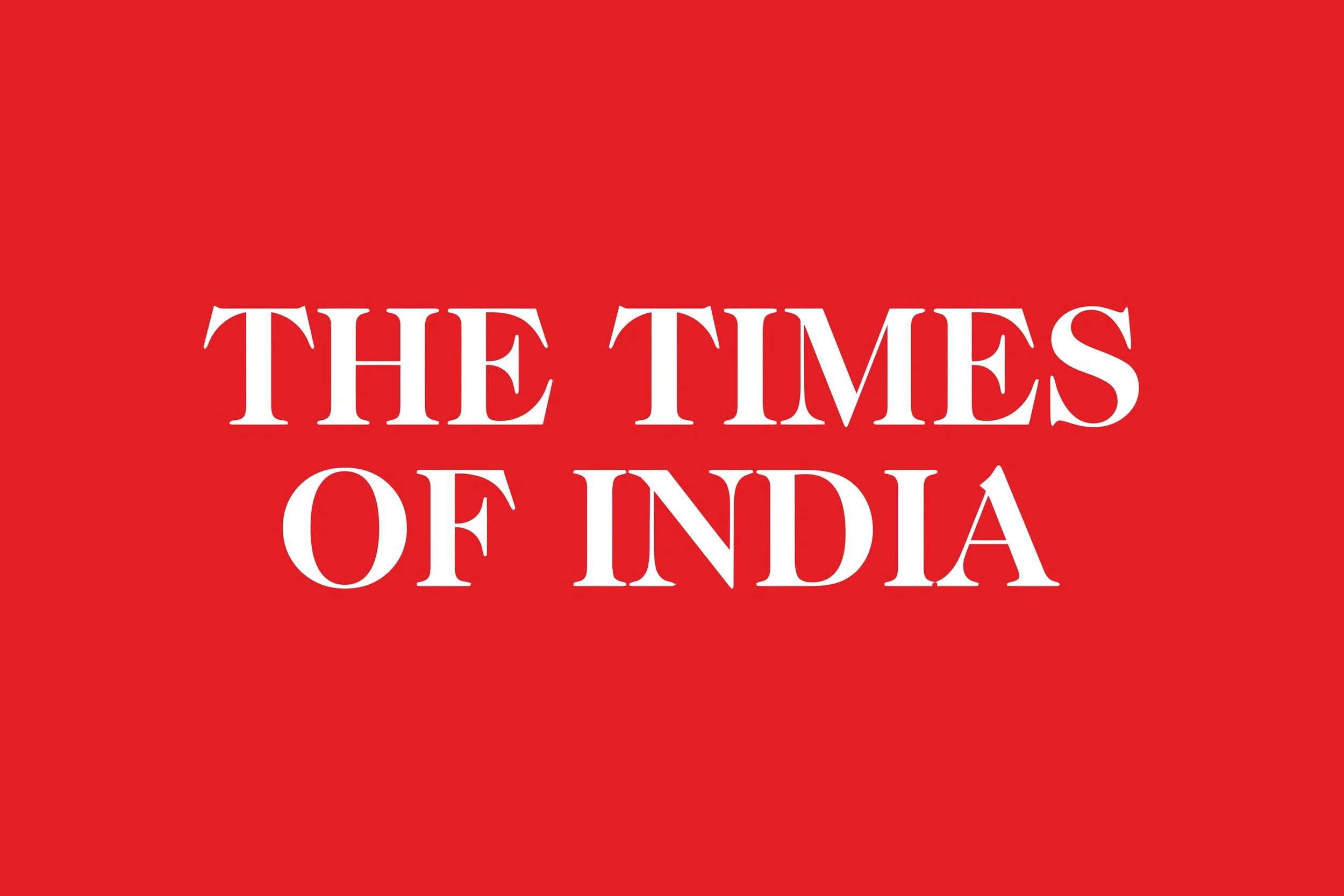 Cover of the New York Times magazine with red background and white text reading "The Times of India".
