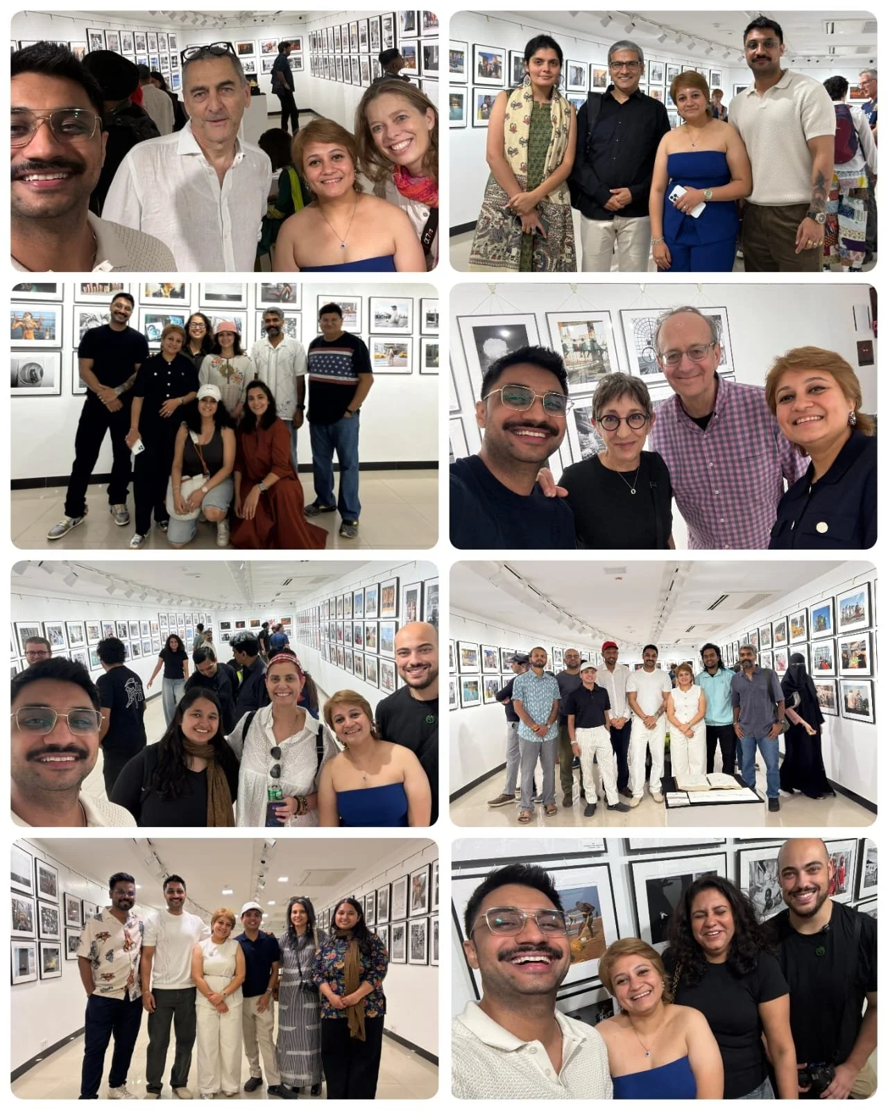 Visitors, photographers and guests attending the Pure Street Photography exhibition in Mumbai, India.