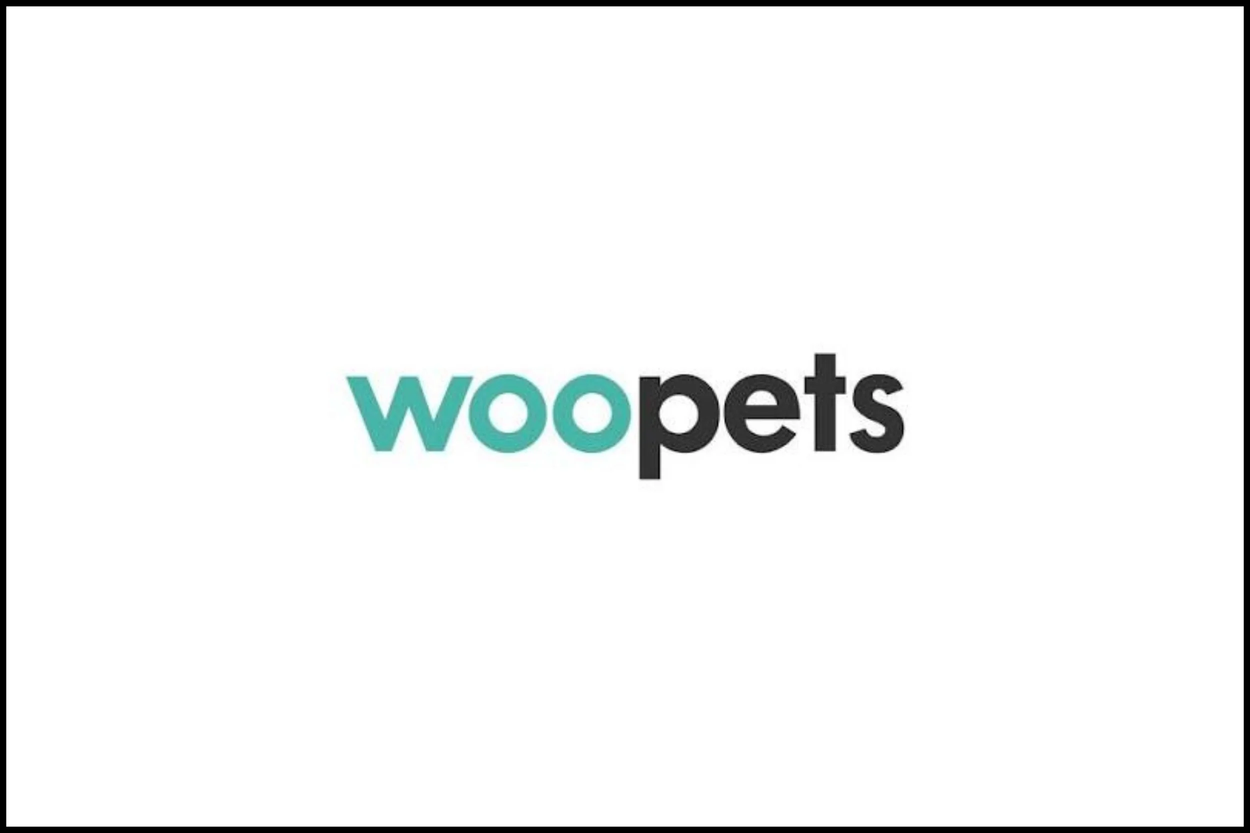 Woopets logo with teal and black text on a white background.