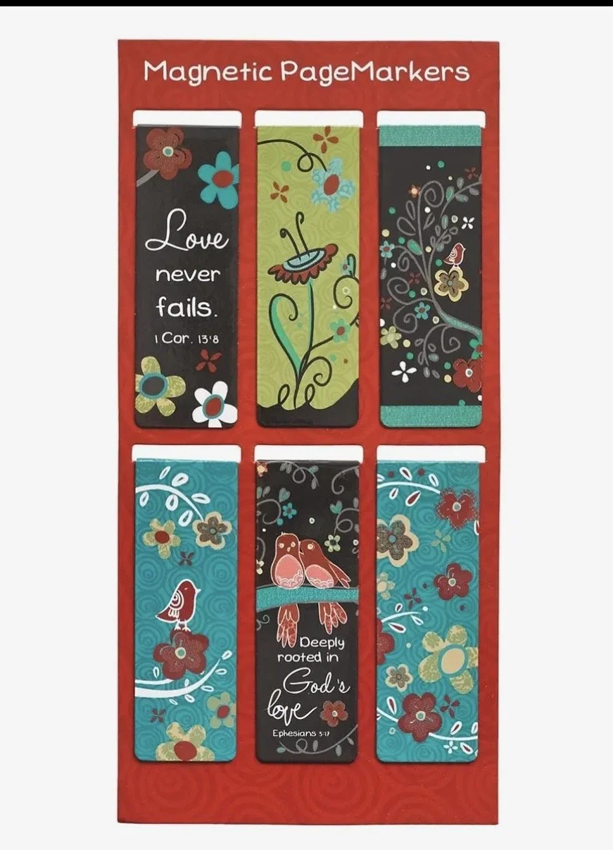 Magnetic Bookmark Set Love Never Fails