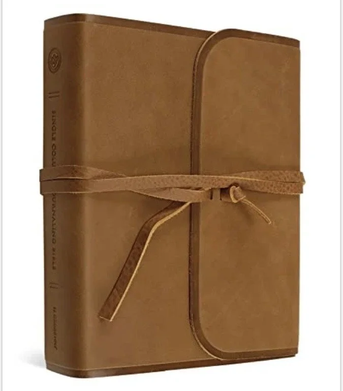 ESV Natural Leather Single Column Journaling Bible