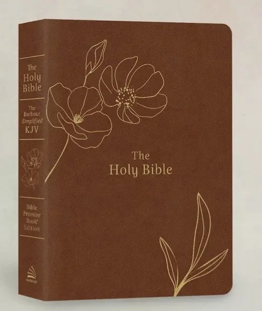 SKJV Holy Bible Chestnut Floral