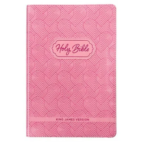 Faux Leather LIght PInk KJV Bible Kid Edition