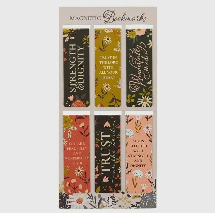 Magnetic Bookmark Set Warm Florals