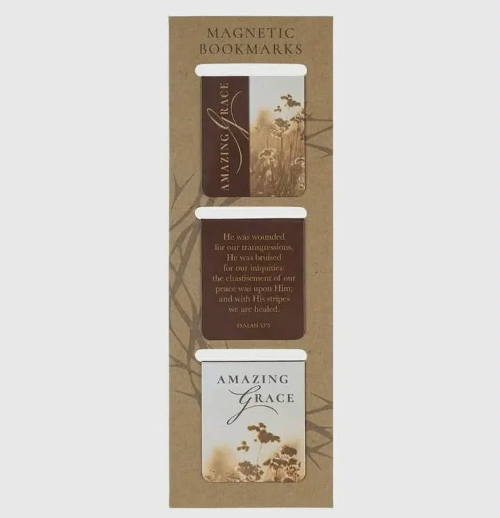 Magnetic Bookmark Set Amazing Grace Isa. 53:5