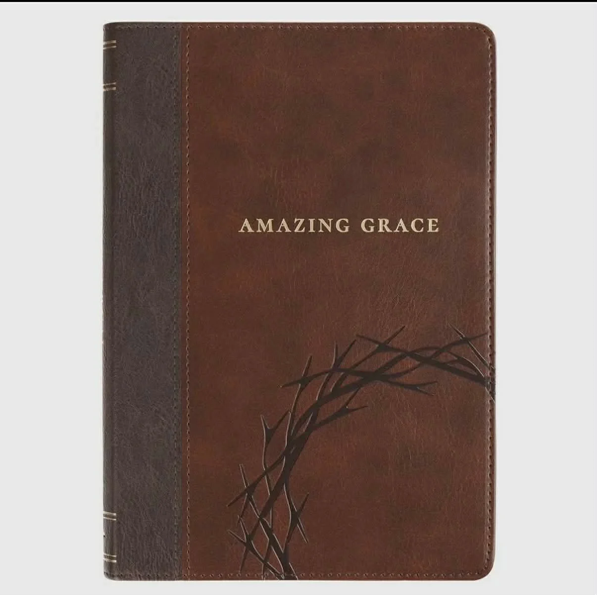 Journal Classic Brown Crown of Thorns/Amazing Grace Isa 53:5