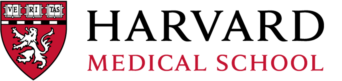 Harvard University logo with shield, lion, and the text ‘Harvard’ in red and black.