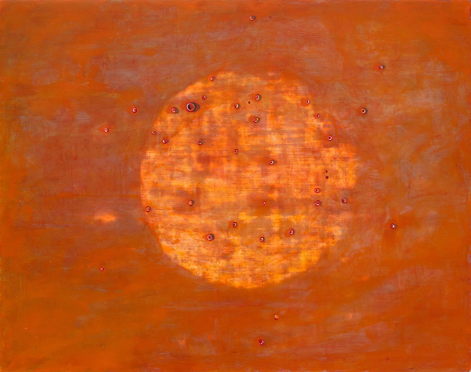 BAD PLANET, oil on canvas, 10.5 x 13.5"
