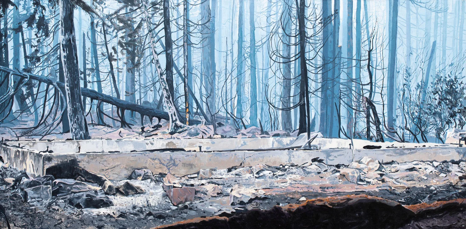 FOUNDATION, oil on canvas, 13.5 x 26"