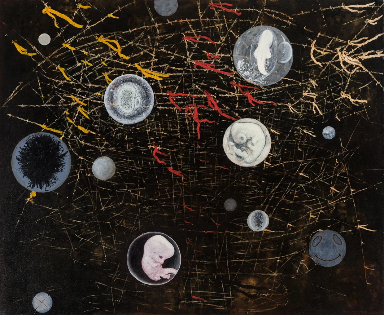 ALL THESE WORLDS ARE YOURS, oil on canvas, 40 x 48"