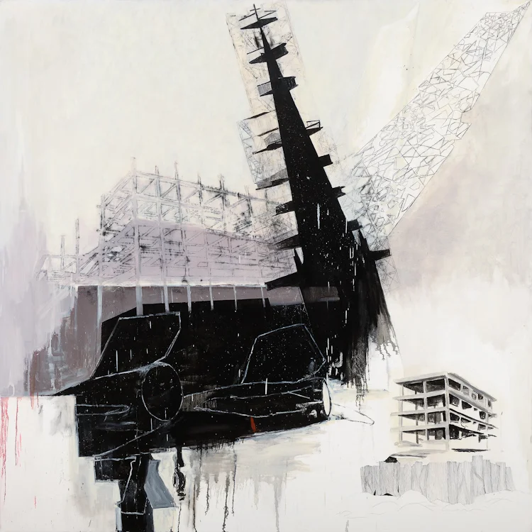 BONANZA, oil on canvas, 69 x 69"