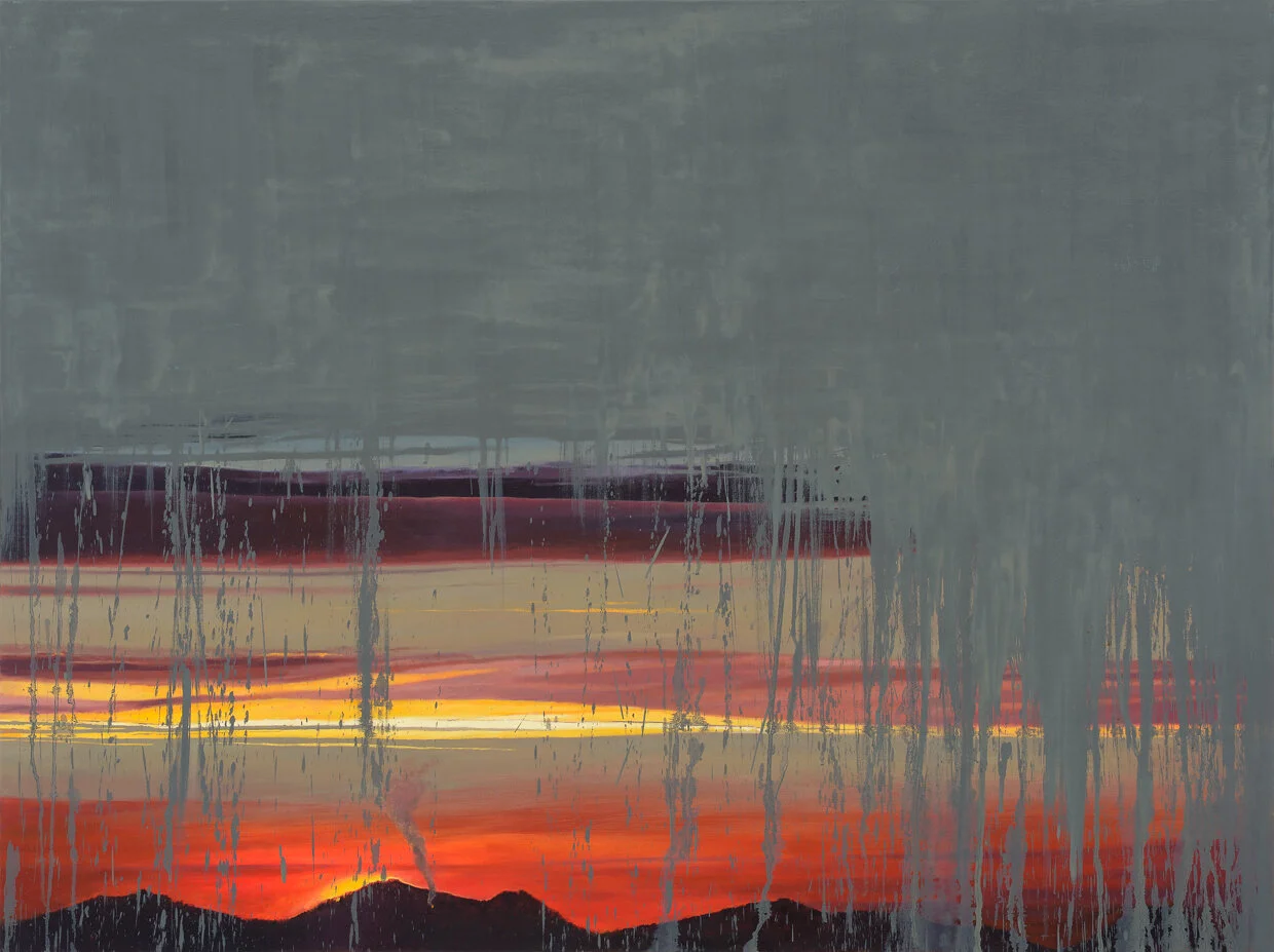DOWN, oil on canvas, 36 x 48"