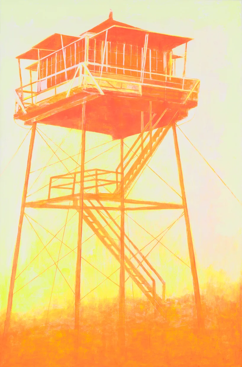 HIROSHIMA LOOKOUT, oil on canvas, 41 x 27", 2017