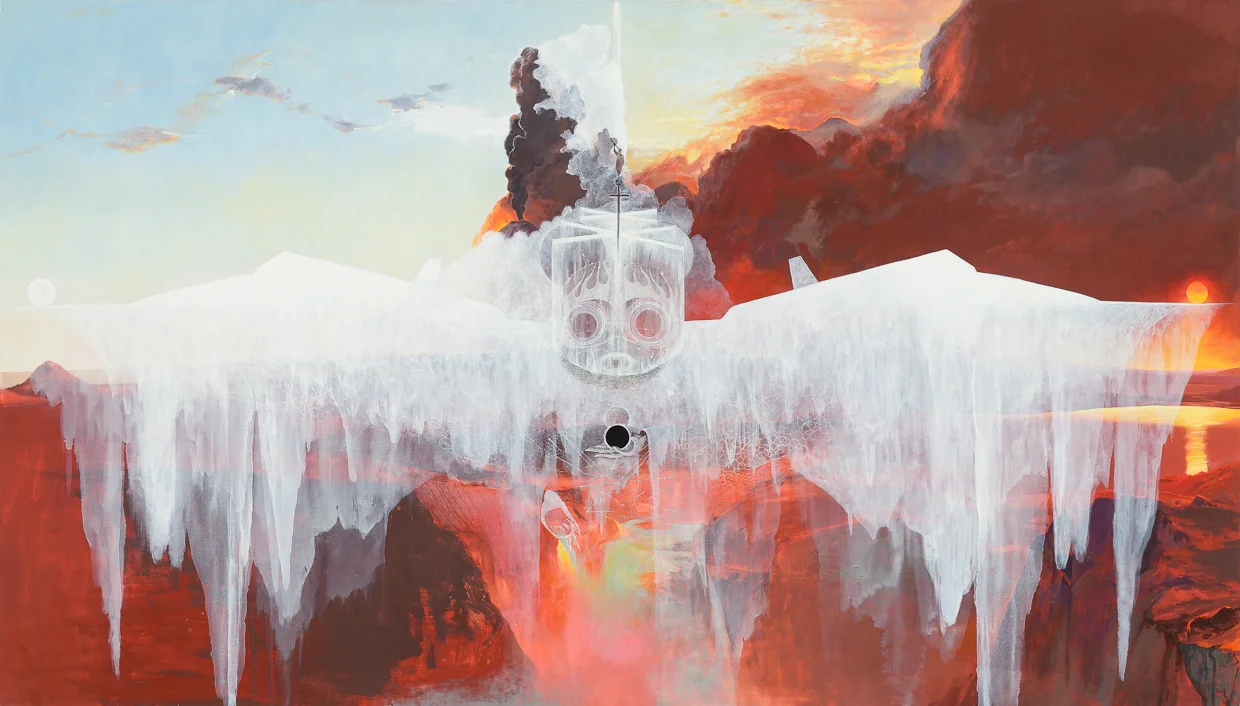 THE IDIOT, oil on canvas, 48 x 84"